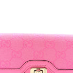 GG Monogram Scratch Lux Calfskin Mini Luce Shoulder Bag Rose Dark Blossom