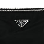 Re-Nylon Saffiano Re-Edition 2000 Double Zip Crossbody Bag Black