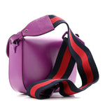 Azalea Calfskin Web Monochrome Small Horsebit 1955 Shoulder Bag  Spicy Cyclamin