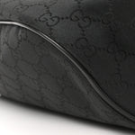 Nylon Monogram Fanny Pack Belt Bag Black