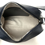 GG Supreme Monogram Textured Dollar Calfskin Web Small Ophidia Camera Bag Beige Blue