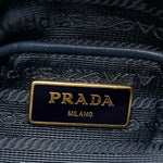 Tessuto Nylon Saffiano Shopping Tote Navy