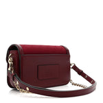 Crepe Wool Silk GG Monogram Go Small Shoulder Bag Rosso Ancora