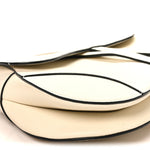 Grained Calfskin Saddle Bag White