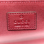 Crepe Wool Silk GG Monogram Go Small Shoulder Bag Rosso Ancora