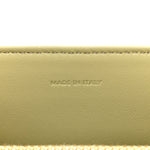 Satinated Calfskin Mini 16 Top Handle Bag Almond Green
