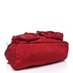 Nylon Monogram Medium Light Single Buckle Backpack Vibrant Red