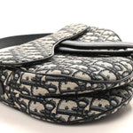 Oblique Saddle Bag Blue