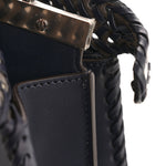 Vitello King Shiny Nappa Intreccio Petite Peekaboo I SEE U Satchel Midnight