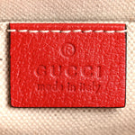 GG Supreme Monogram Apple Small Retro Interlocking G Shoulder Bag Beige Multicolor Lobster Red