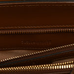 GG Supreme Monogram Calfskin Medium Horsebit 1955 Top Handle Bag Beige Ebony Brown Sugar