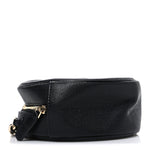 Caviar Quilted Round Filigree Crossbody Black