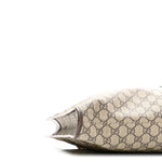 GG Supreme Monogram Large Rajah Chain Tote Beige New Acero