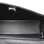 Lambskin Quilted Mini Top Handle Rectangular Flap So Black