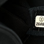 Lambskin Braided Woven Small Boy Flap Black