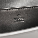 Senna Calfskin Petite GG Top Handle Shoulder Bag Black