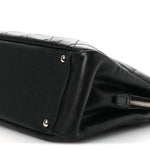 Caviar Quilted Timeless CC Soft Tote Black