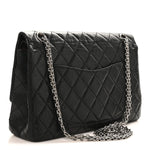 Aged Calfskin Quilted 2.55 Reissue 226 Flap Black