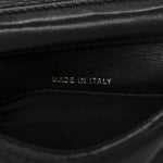 Calfskin Quilted Mini Coco Mail Clutch With Chain Black