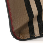 E-Canvas Stripe Book Tote Tan Archive Beige