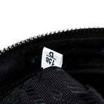 Nylon Tessuto Impuntu Quilted Crossbody Bag Black