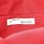 Canvas Quote Backpack Red White