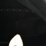 Pebbled Calfskin Mini Rockstud Flip-Lock Messenger Bag Black