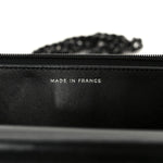 Lambskin Quilted Wallet On Chain WOC So Black