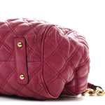 Calfskin Quilted Leather Stam Bag Pink