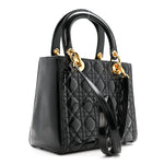 Patent Cannage Medium Lady Dior Black