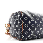 Calfskin Monogram Speedy P9 Bandouliere 30 Indigo