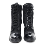 Spazzolato Re-Nylon Metal Triangle Logo 110mm Ankle Boots 37 Black