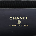 Patent Calfskin Quilted Mini Flap Black