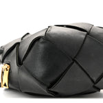 Lambskin Maxi Intrecciato Mini Cassette Camera Bag Black
