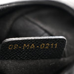 Grained Calfskin Mini Saddle Bag Black