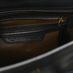 Calfskin Nubuck Suede Micro Tri-Color Luggage Porcelain
