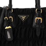 Tessuto Nylon Gaufre Tote Black