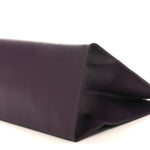 Vegan Leather Large Shopping Bag Eggplant