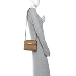 Smooth Calfskin Mini Manhattan Shoulder Bag  Natural Tan