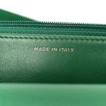 Lambskin Quilted Chanel 19 Wallet On Chain WOC Green