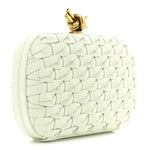 Intrecciato Minaudiere Knot Clutch Glacier
