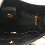 Calfskin Quilted CC Hobo Handbag Black