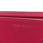 Patent Quilted Brilliant Wallet On Chain WOC Coral
