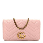 Calfskin Matelasse GG Marmont Mini Bag  Perfect Pink