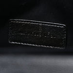 Grain De Poudre Matelasse Chevron Monogram Envelope Clutch Black
