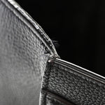 Drummed Calfskin Mini Luggage Black
