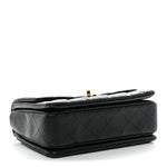 Caviar Quilted Coco First Flap Black