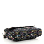 Tweed Small Messenger Flap Navy