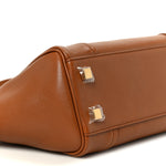 Supple Shiny Lambskin Little New Luggage Soft Tan