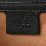 GG Supreme Monogram Calfskin Medium Padlock Shoulder Bag Beige Black Cuir